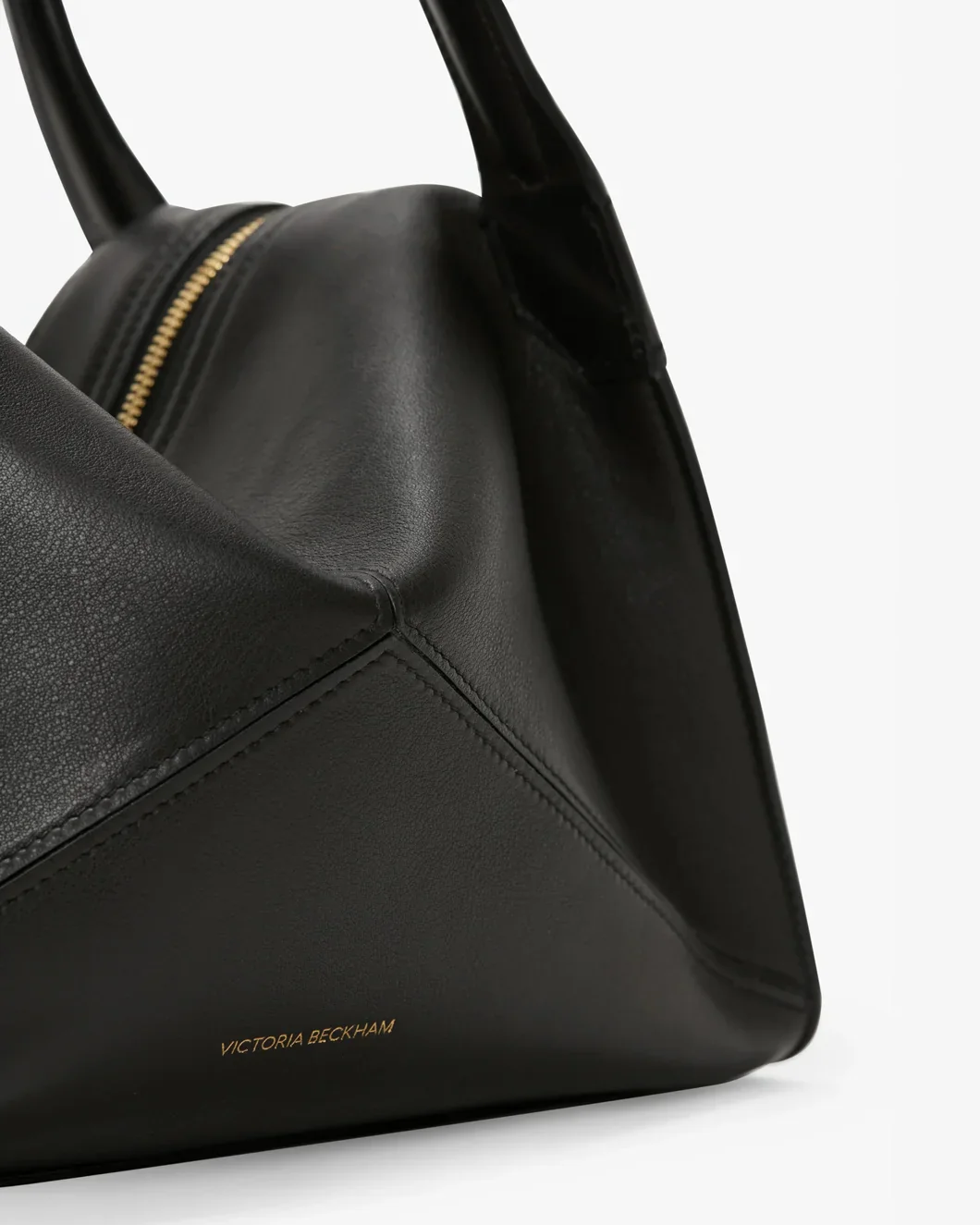 Victoria Plié Bag in Black Leather - Image 5