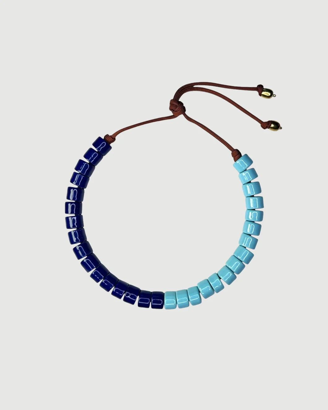 Pool & Space Split Candy Bead Two Necklace