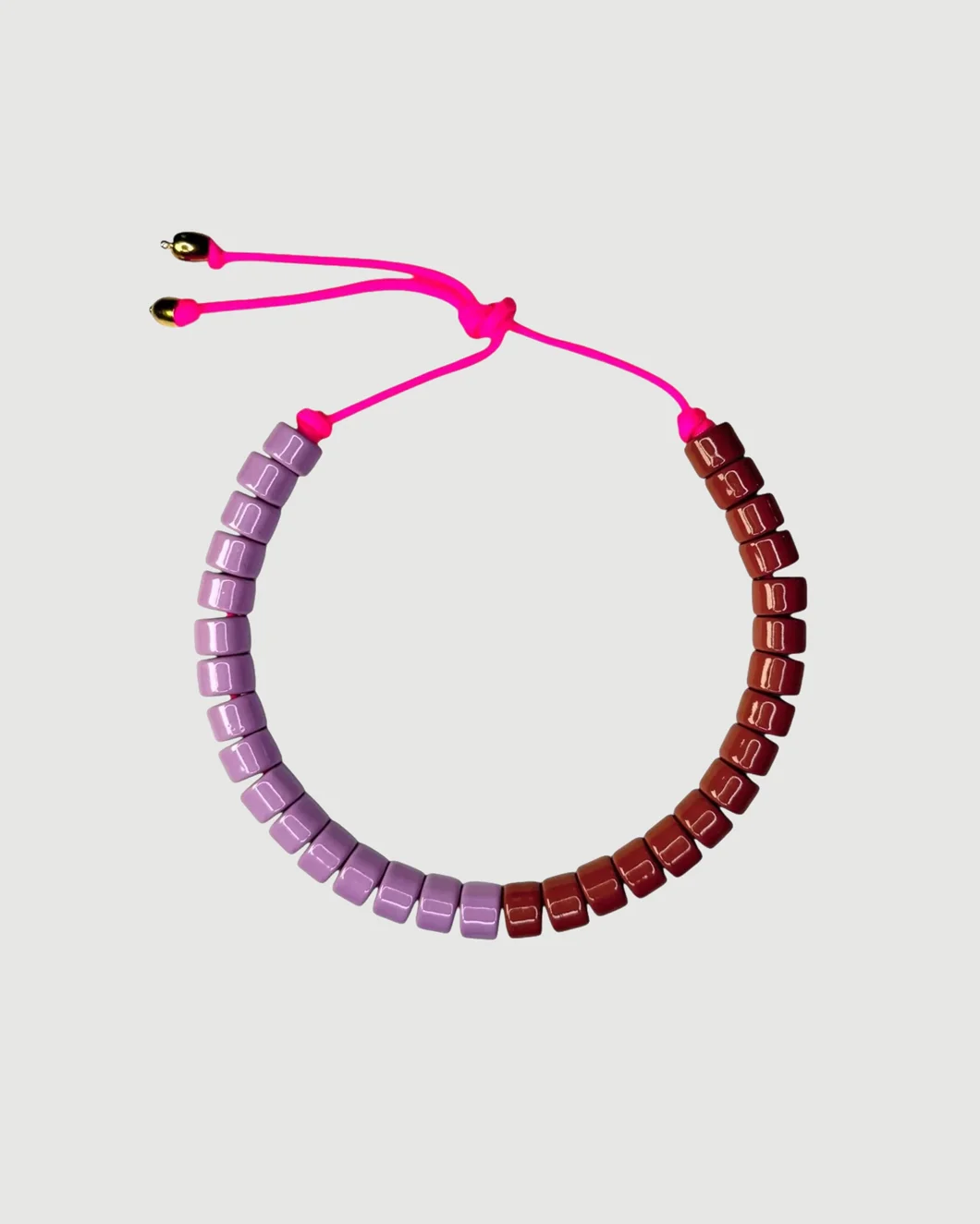 Prince & Sugar Split Candy Bead Two Necklace