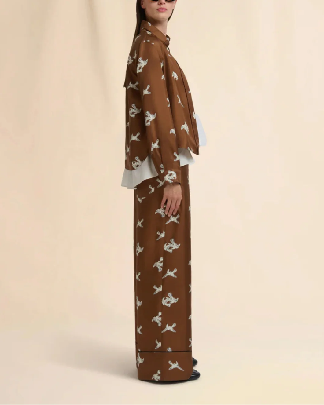 Ravens Silk Twill Printed Blouse - Image 3