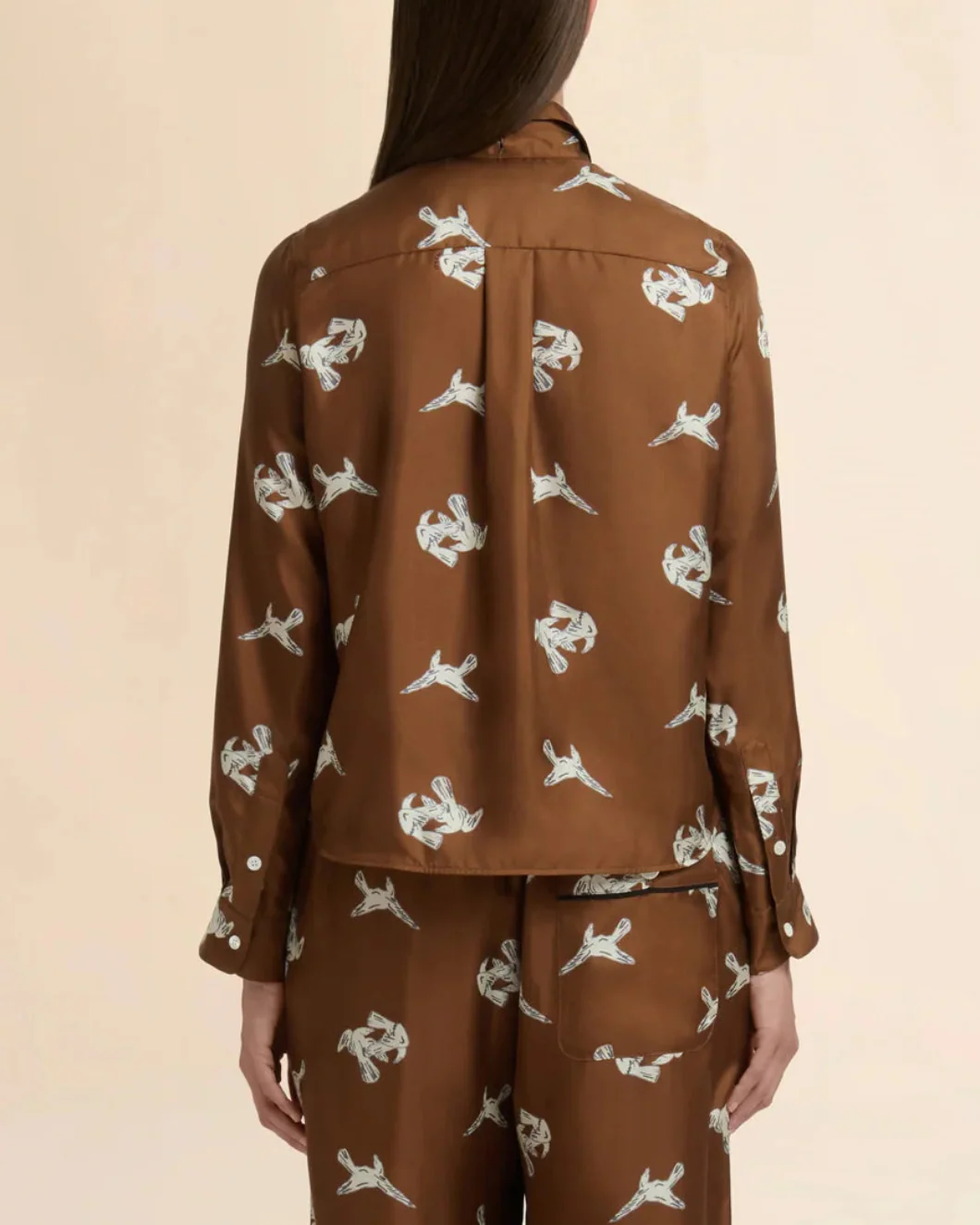 Ravens Silk Twill Printed Blouse - Image 4