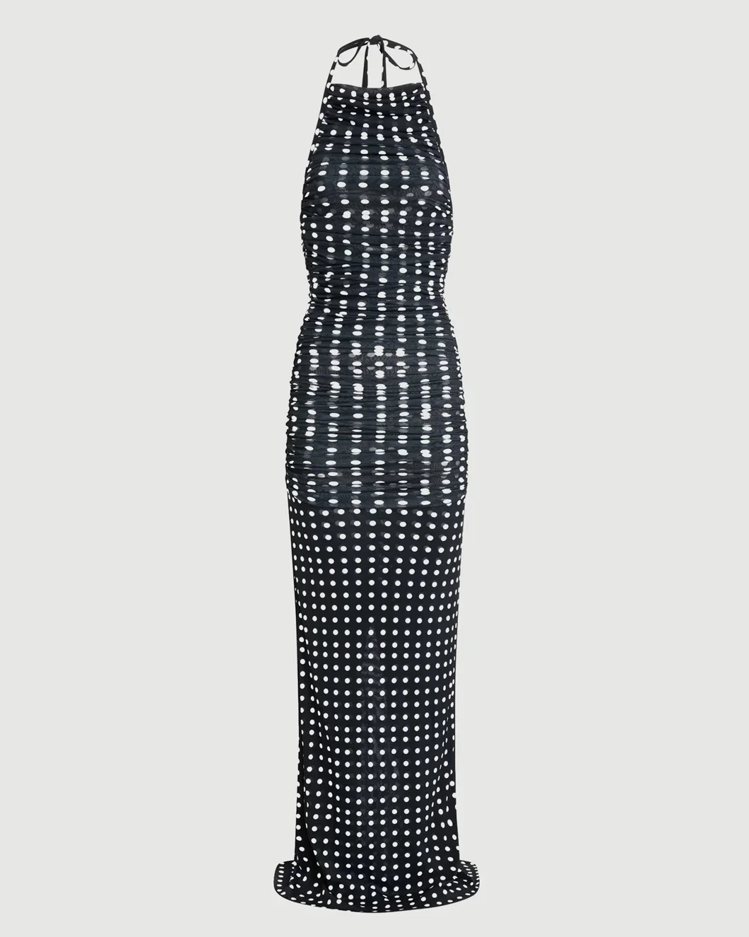 Recycled Nylon Long Draped Dress