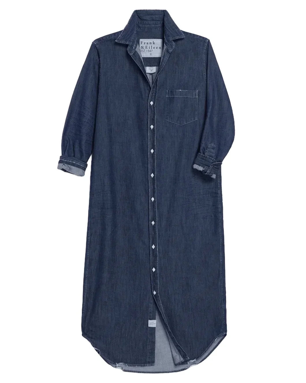 Rory Maxi Shirtdress Vintage Dark Wash