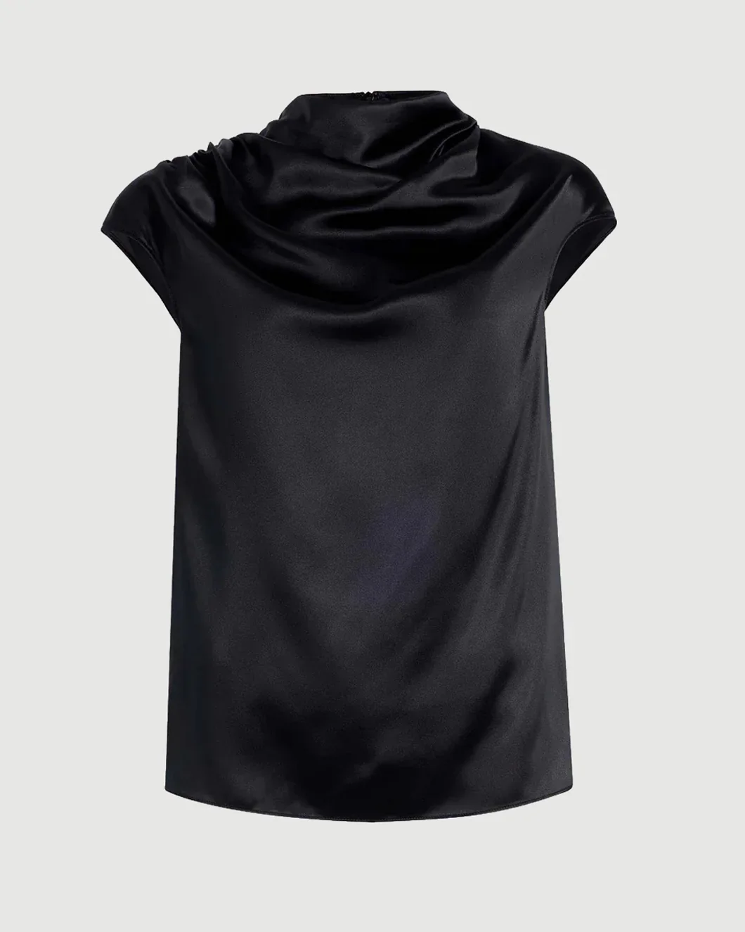 Ruched Blouse in Silk Charmeuse
