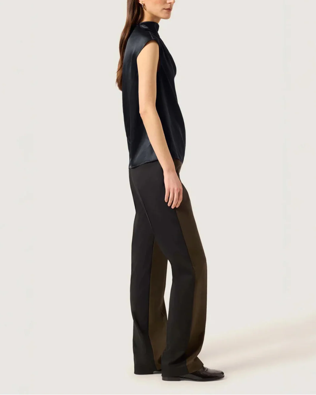 Ruched Blouse in Silk Charmeuse - Image 3