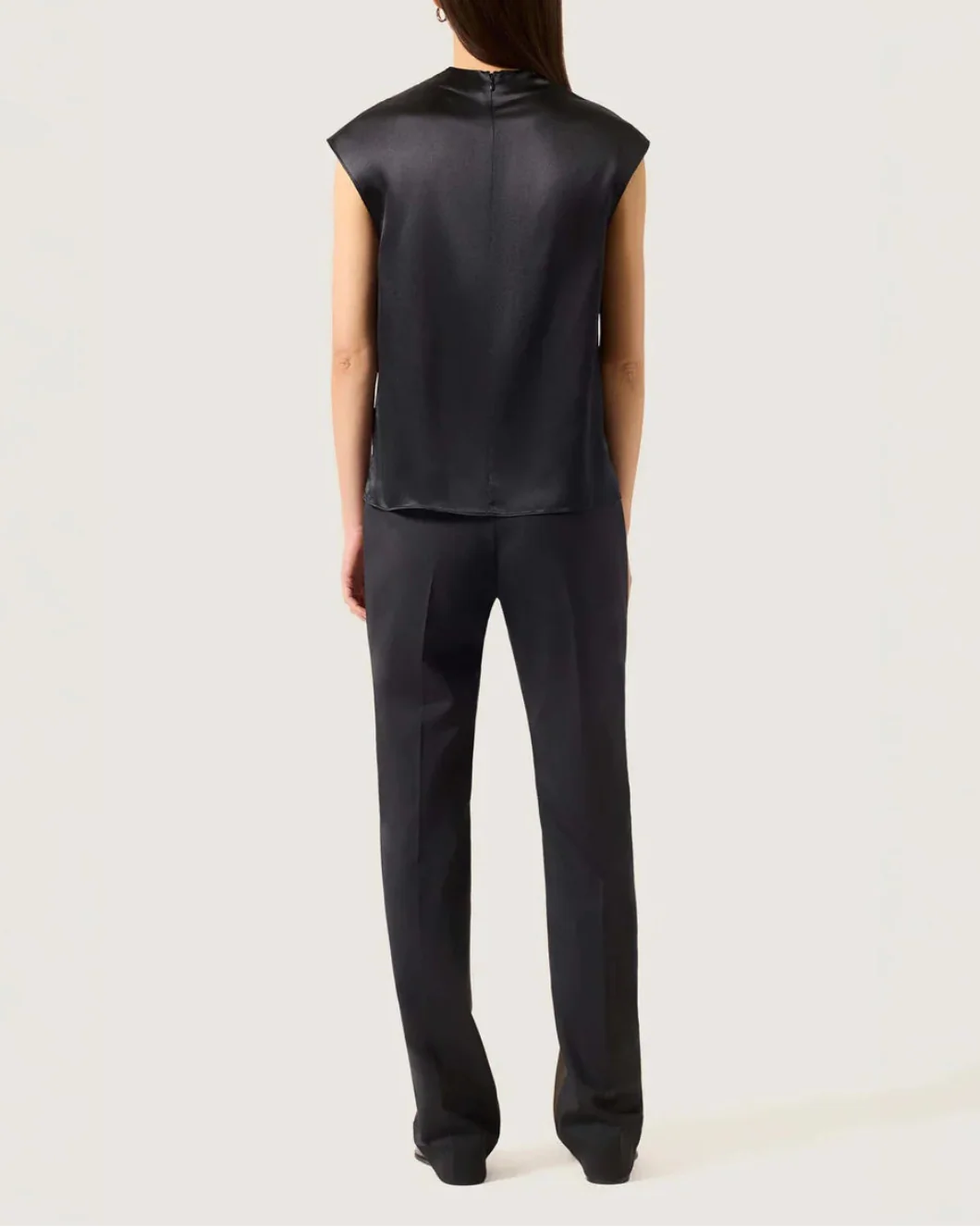 Ruched Blouse in Silk Charmeuse - Image 4