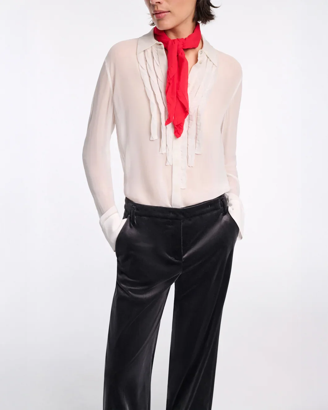Sheer Twist Blouse - Image 3