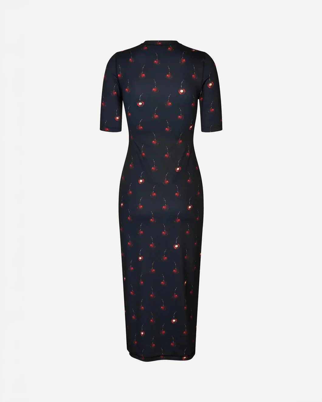 Short Sleeve Crewneck Midi Dress - Image 4