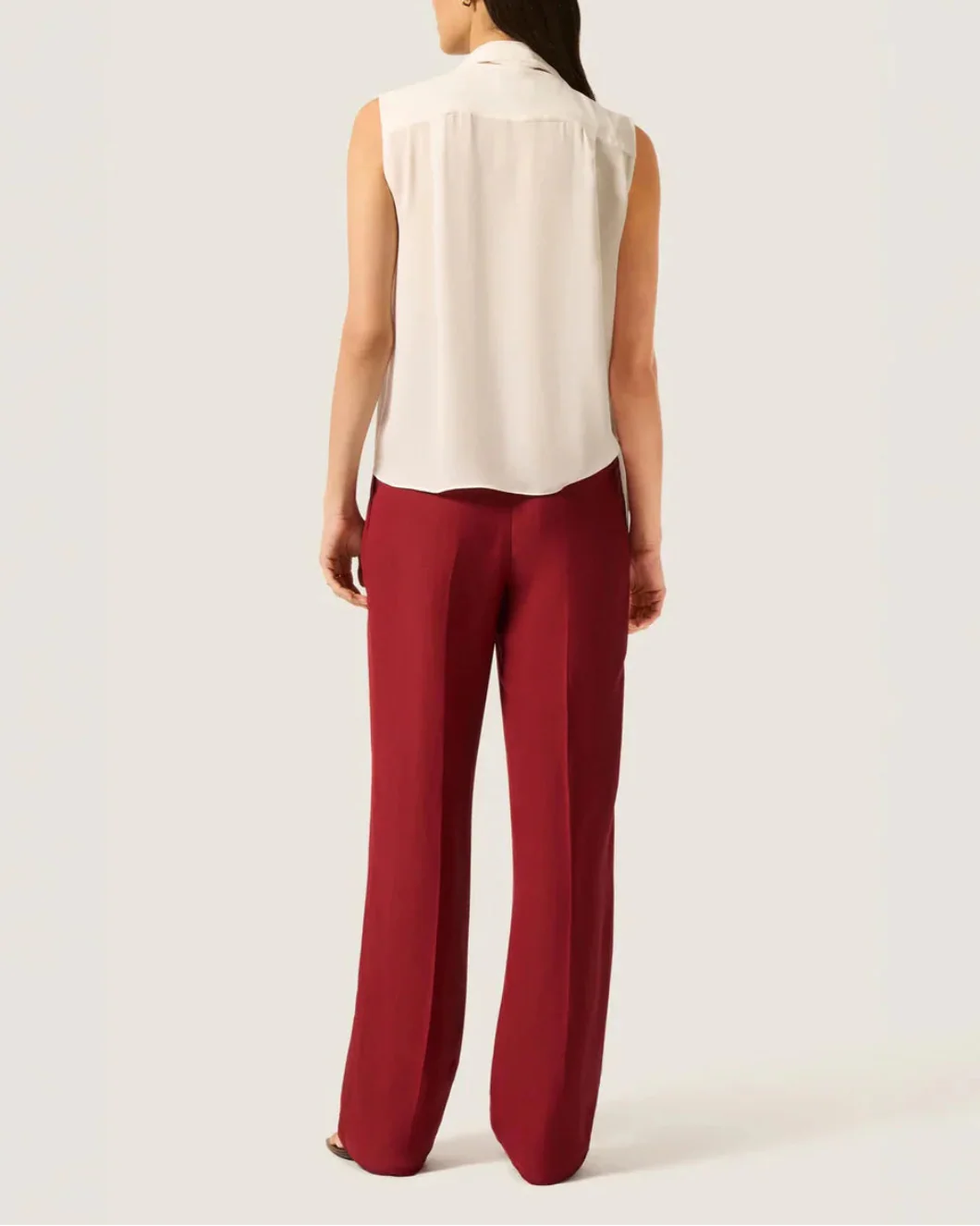 Sleeveless Bow Blouse - Image 4