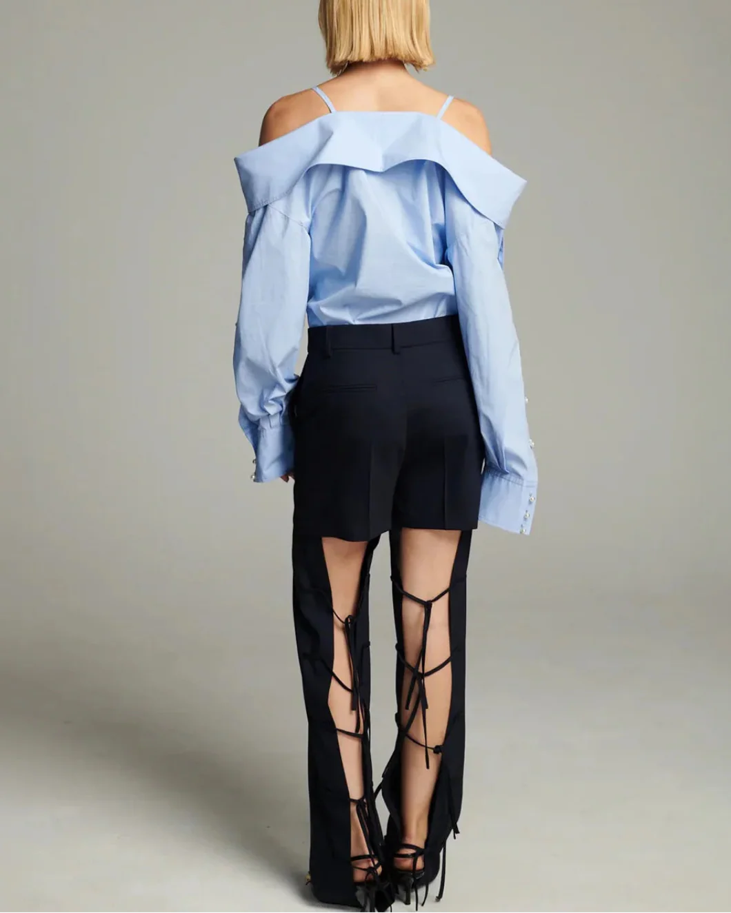 Snap Spaghetti Strap Shirt - Image 4