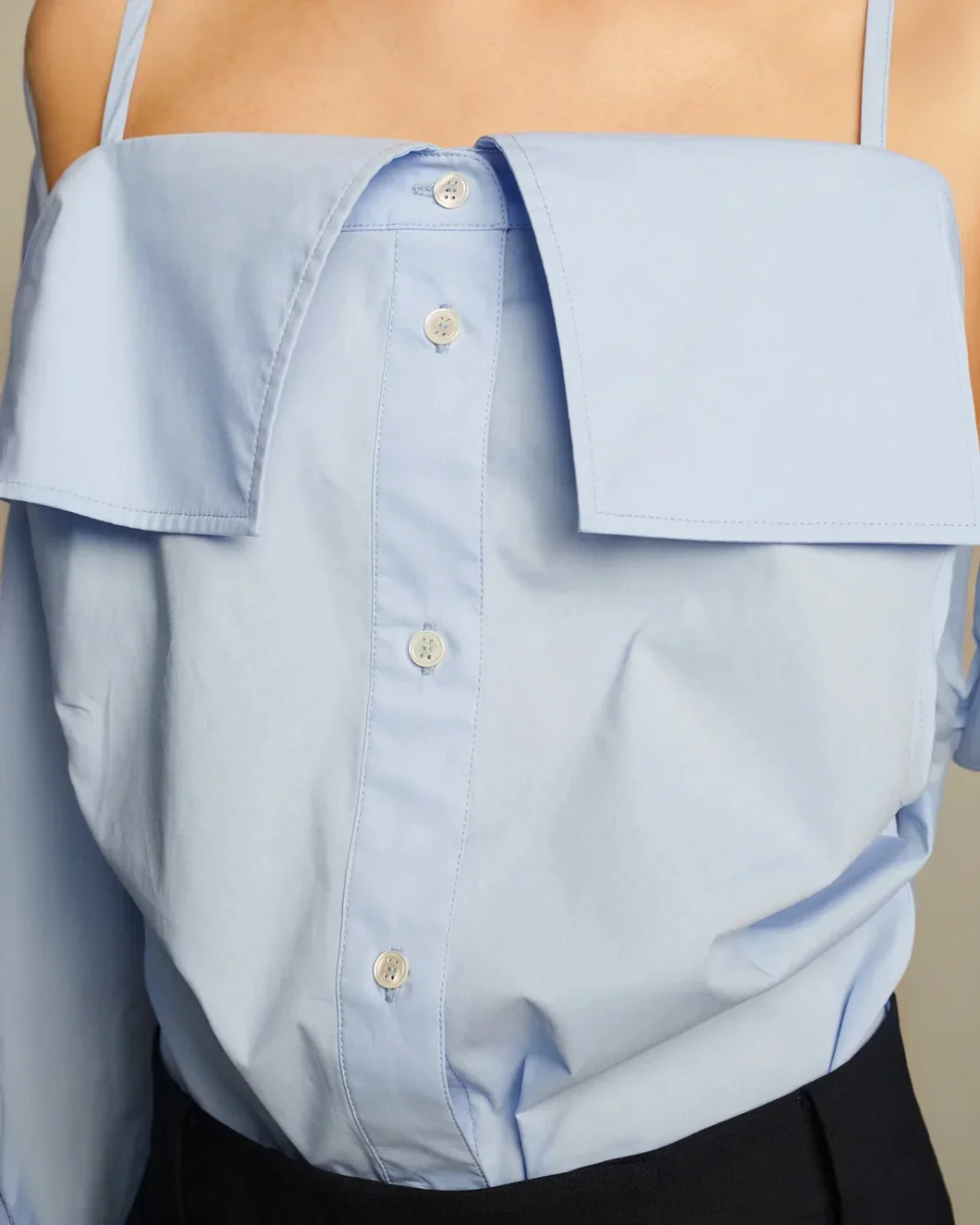 Snap Spaghetti Strap Shirt - Image 8