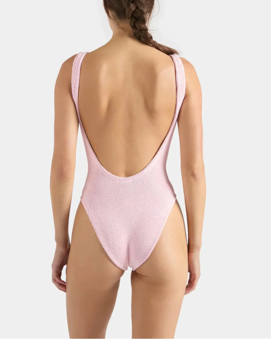 Square Neck Swim Ballet Pink - Image 3