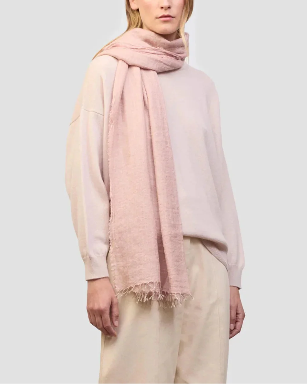 Staffa Solid Scarf Rosa Pink - Image 2