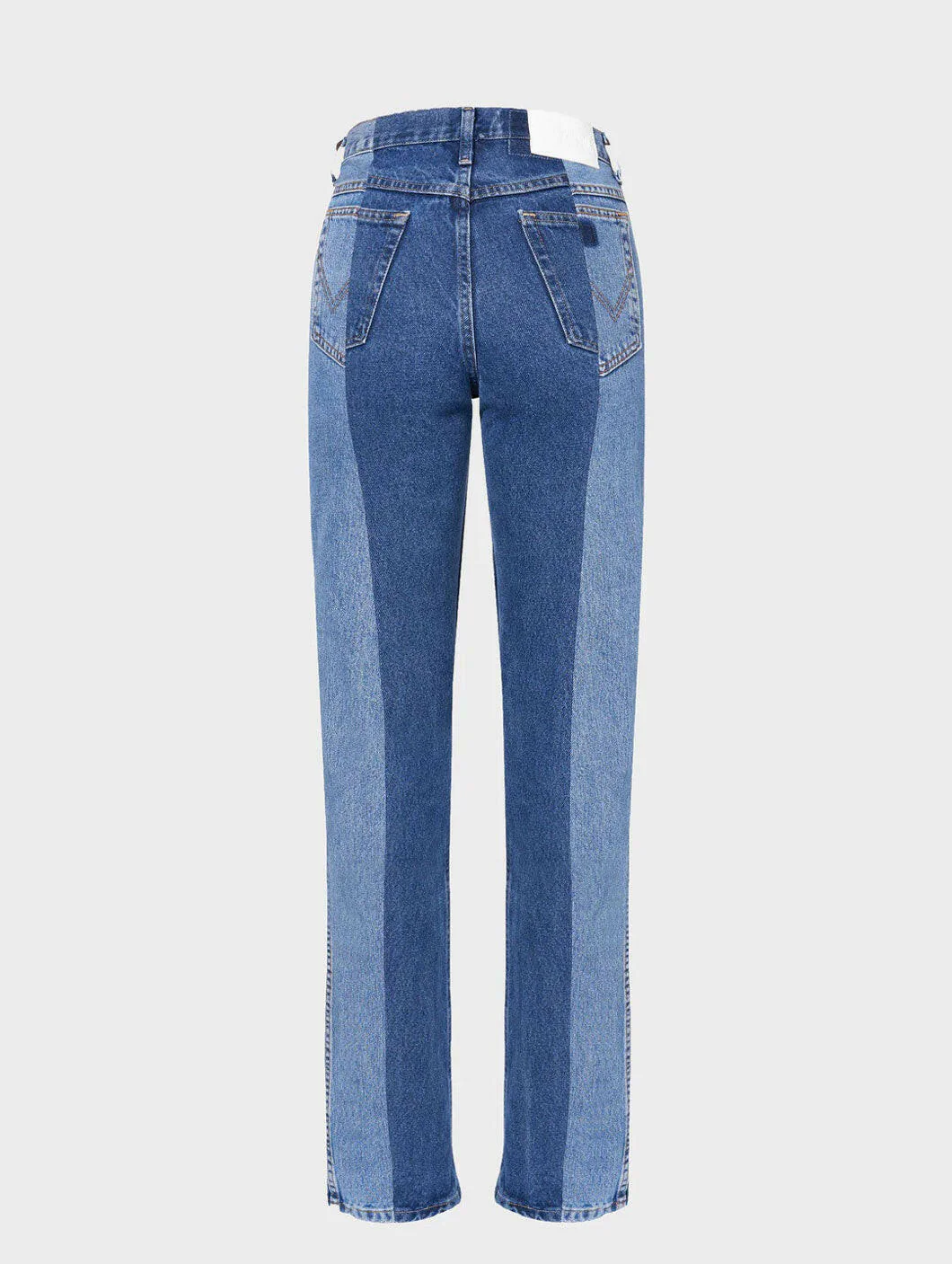 Mid Dark Blue Stovepipe Jeans - Image 2