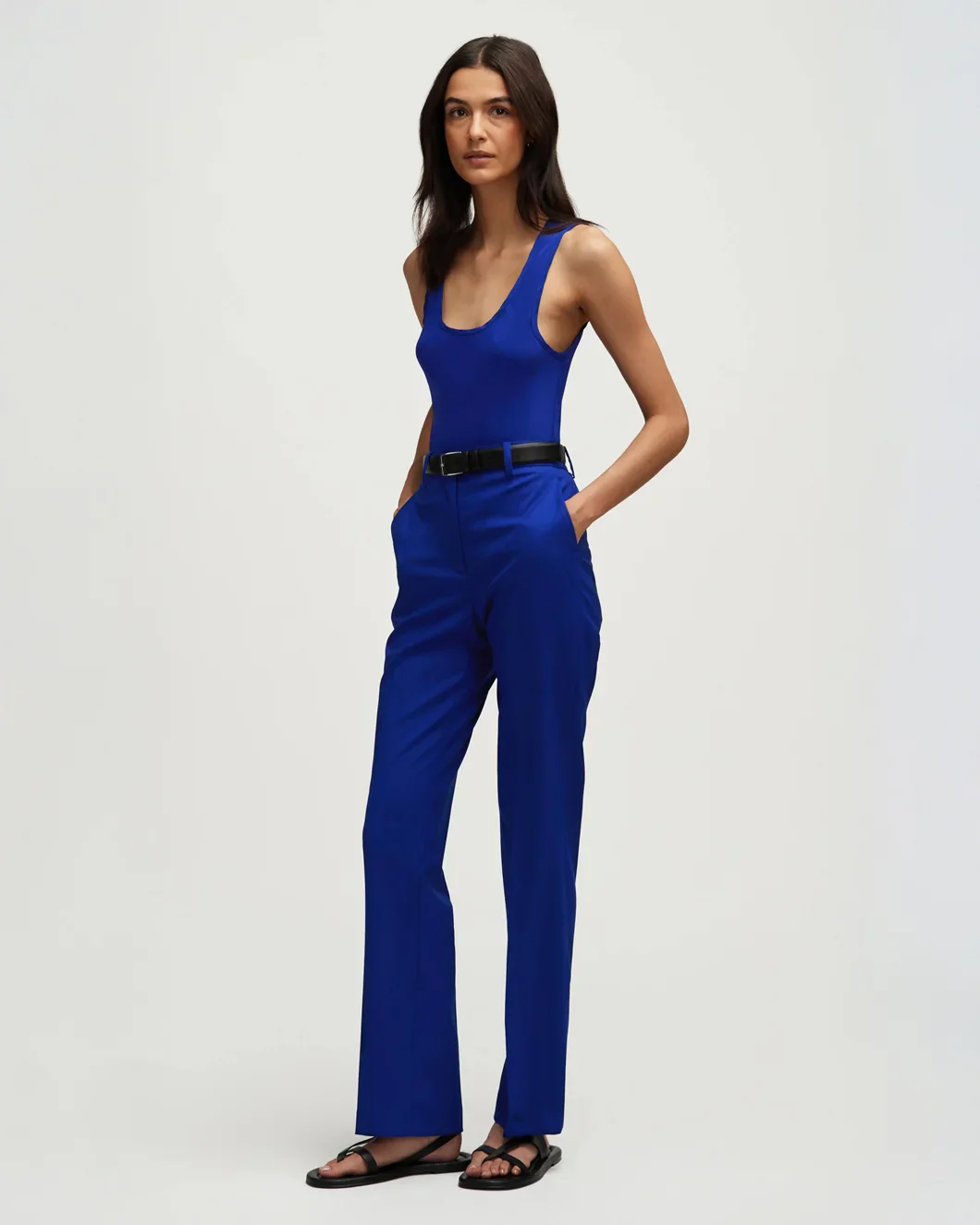 Straight Leg Trouser Lapis - Image 6