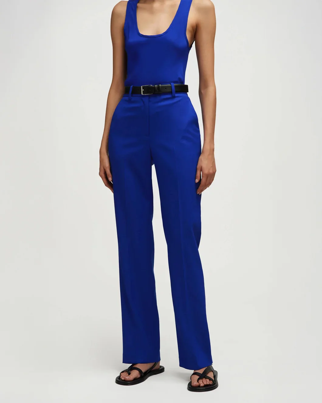 Straight Leg Trouser Lapis - Image 7