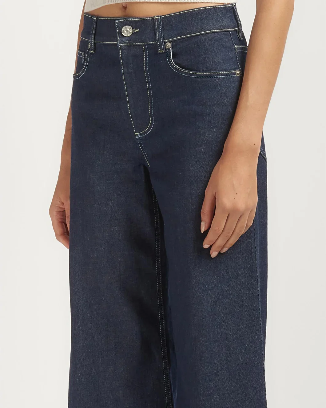 Stretch Denim 5-Pocket Trousers - Image 3