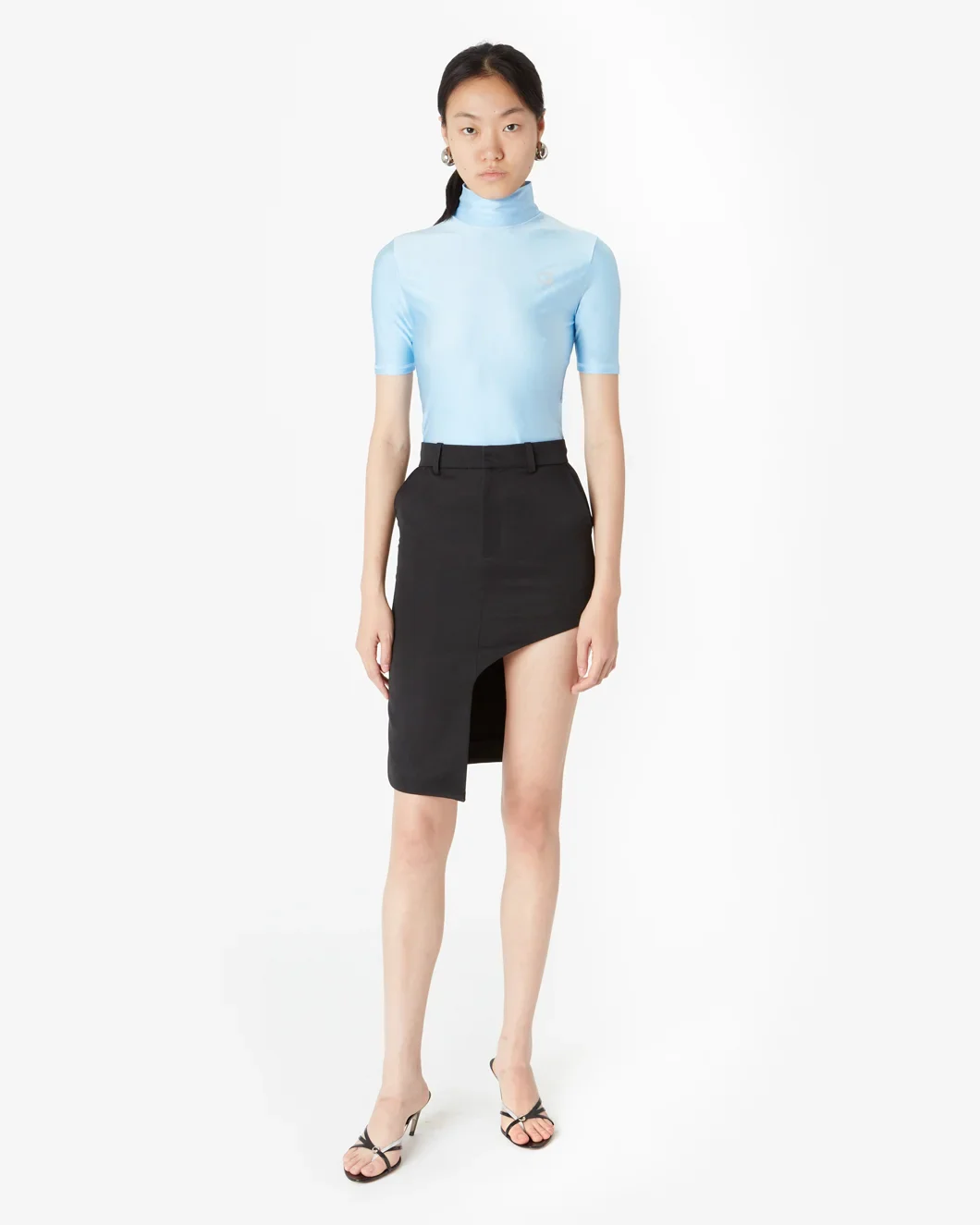 Tailored Asymmetric Skirt - Image 2