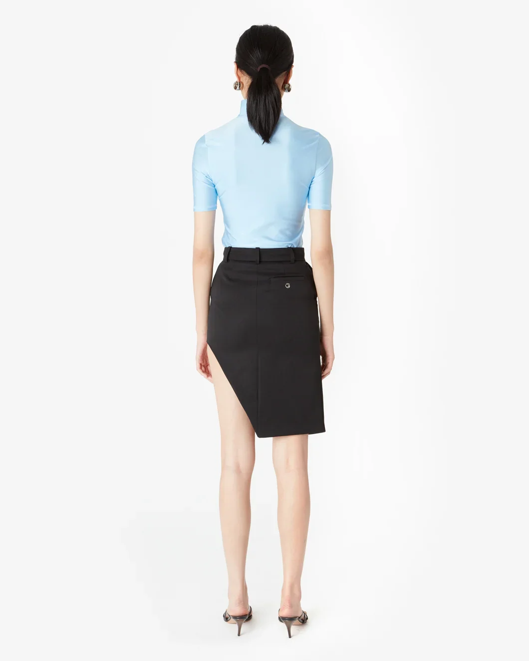 Tailored Asymmetric Skirt - Image 3