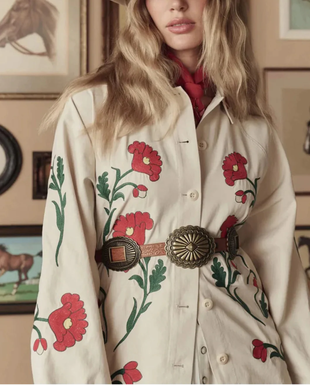 The Western Embroidered Commodore Jacket - Image 5