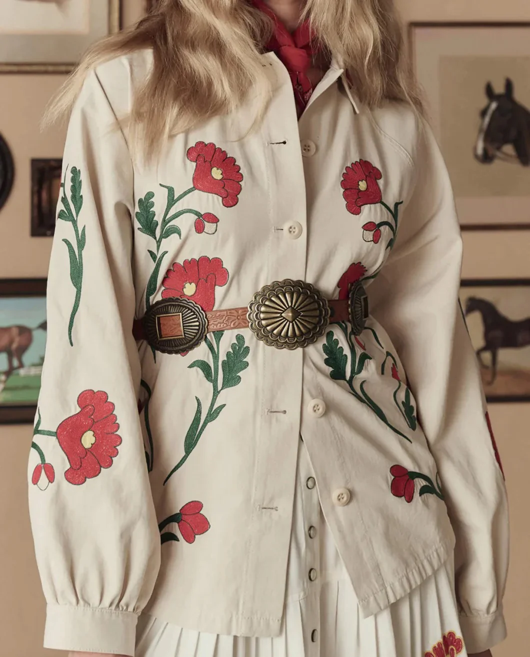 The Western Embroidered Commodore Jacket - Image 6