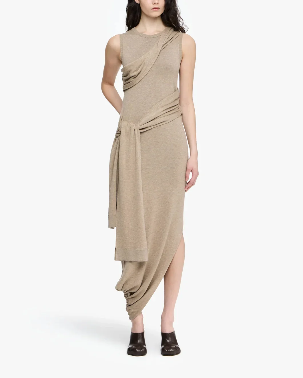 Tie Detail Sleeveless Dress - Image 2