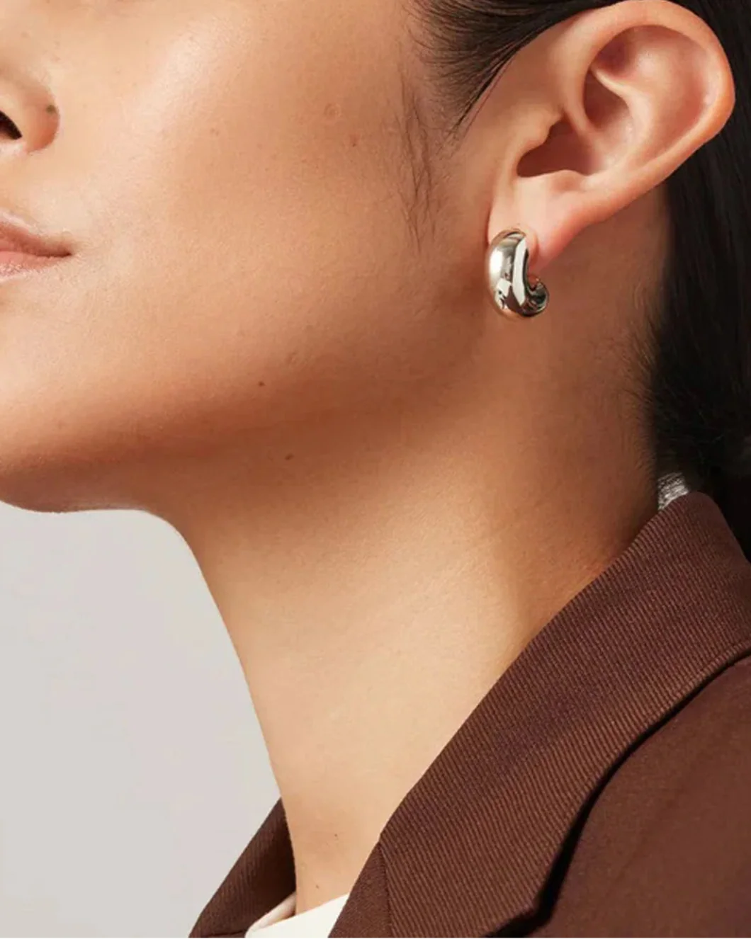 Tome Hoops Medium Silver - Image 3