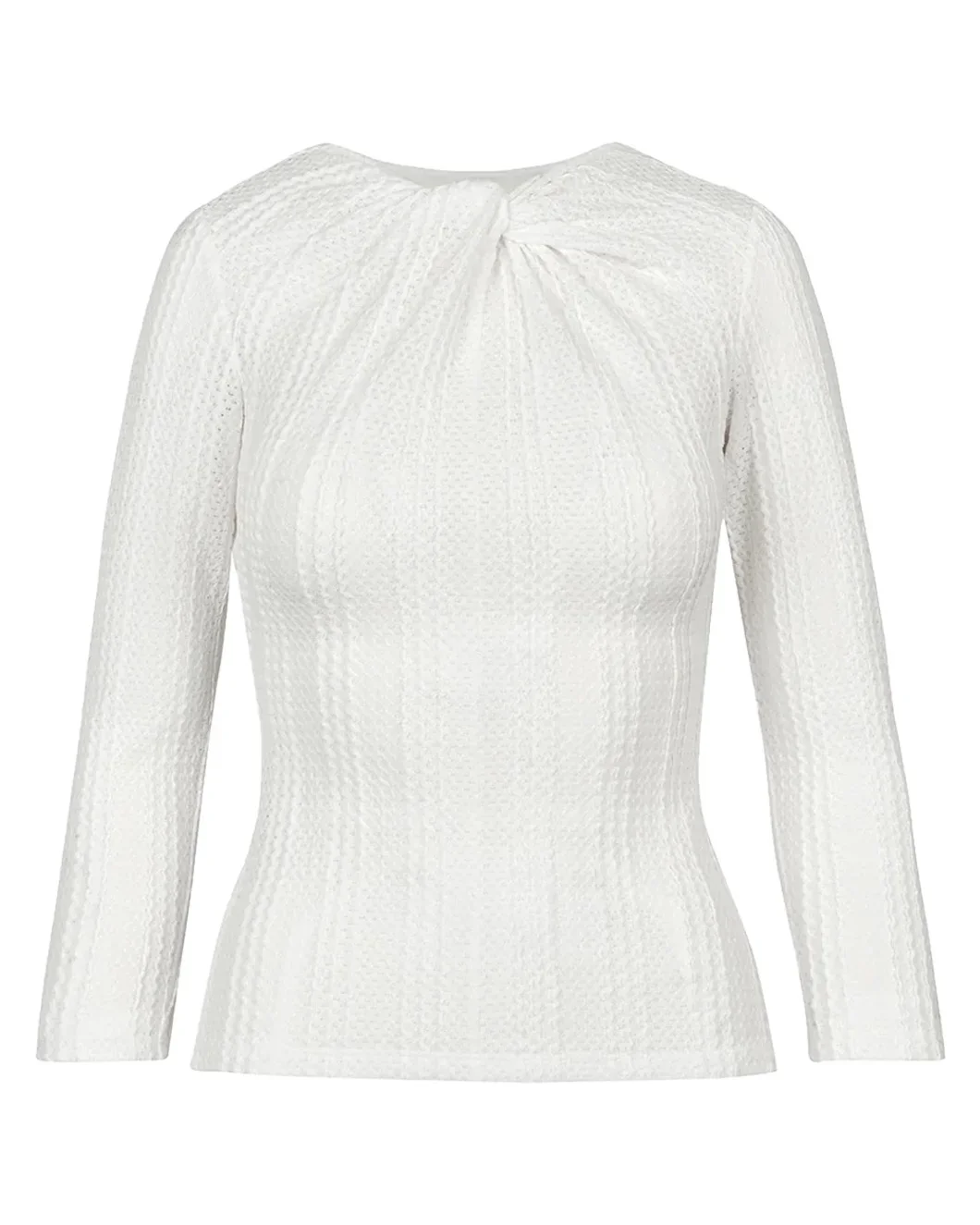 Twist Neck Knit Top