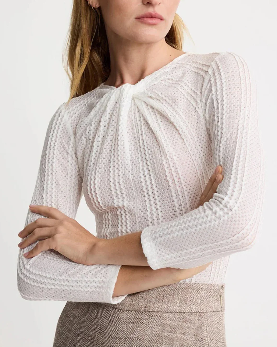 Twist Neck Knit Top - Image 4