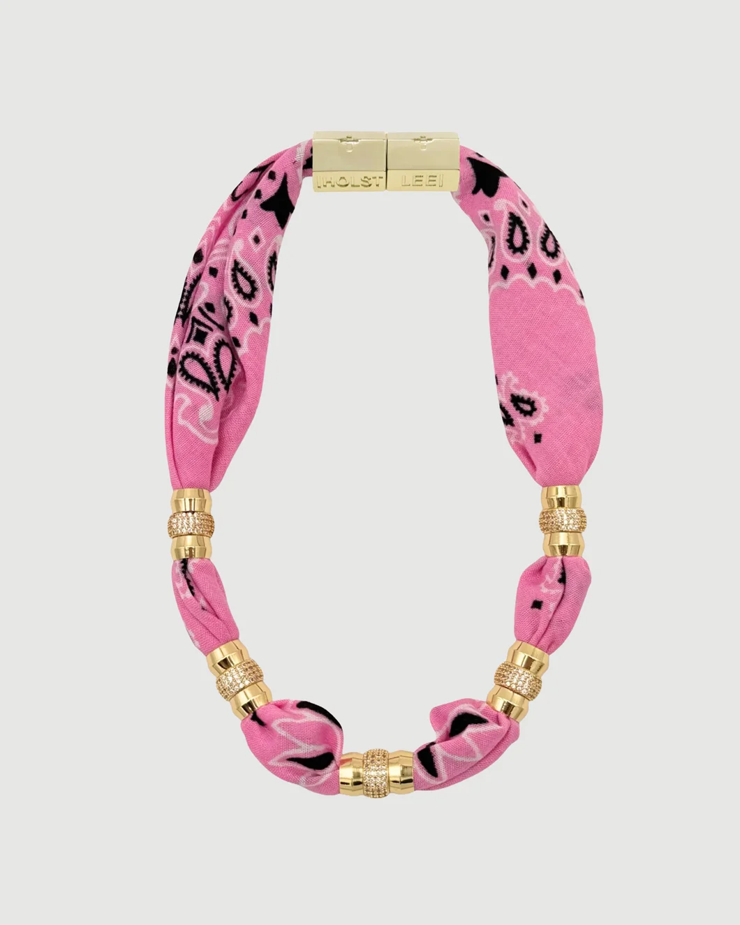 Warm Weather Bandana Necklace - Pink