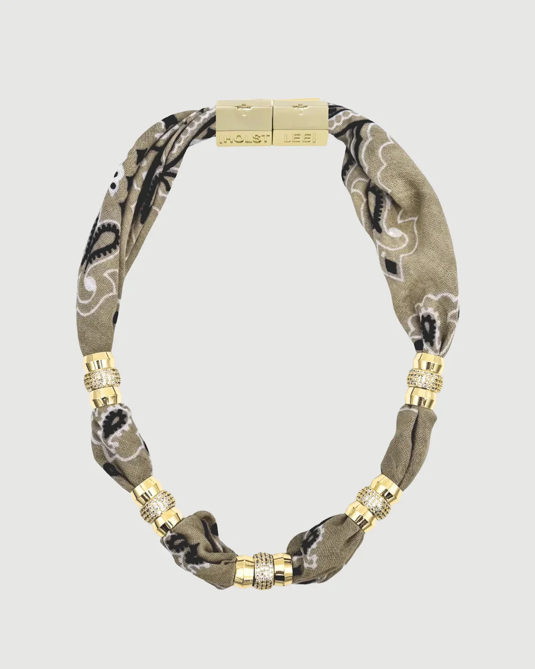 Warm Weather Bandana Necklace - Tan